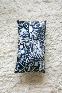 'Sunset Garden Party' rectangle cushion cover