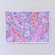 Load image into Gallery viewer, &#39;Lilac Sprinkles&#39; - A4 Acrylic paint &amp; pastel Artwork