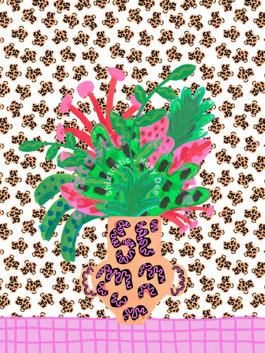 Leopard Vase'