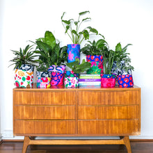 Load image into Gallery viewer, Midnight Pink &amp; Untangled Large Plant Pot