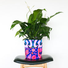 Load image into Gallery viewer, Untangled &amp; Midnight Pink Large Fabric Pot