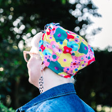 Load image into Gallery viewer, Warhola&#39; Sixties Floral Headscarf