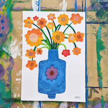 Load image into Gallery viewer, Flower Friends - Pair of 2 x A4 Original Artworks