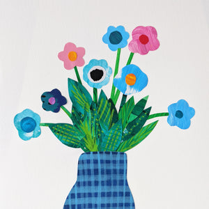 'Table Flowers' A4 Original Artwork